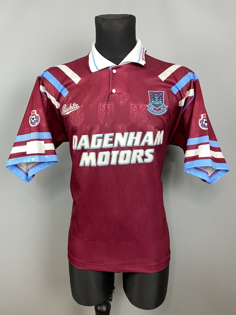 WEST HAM 1992 1993 HOME SHIRT FOOTBALL SOCCER JERSEY BUKTA MENS