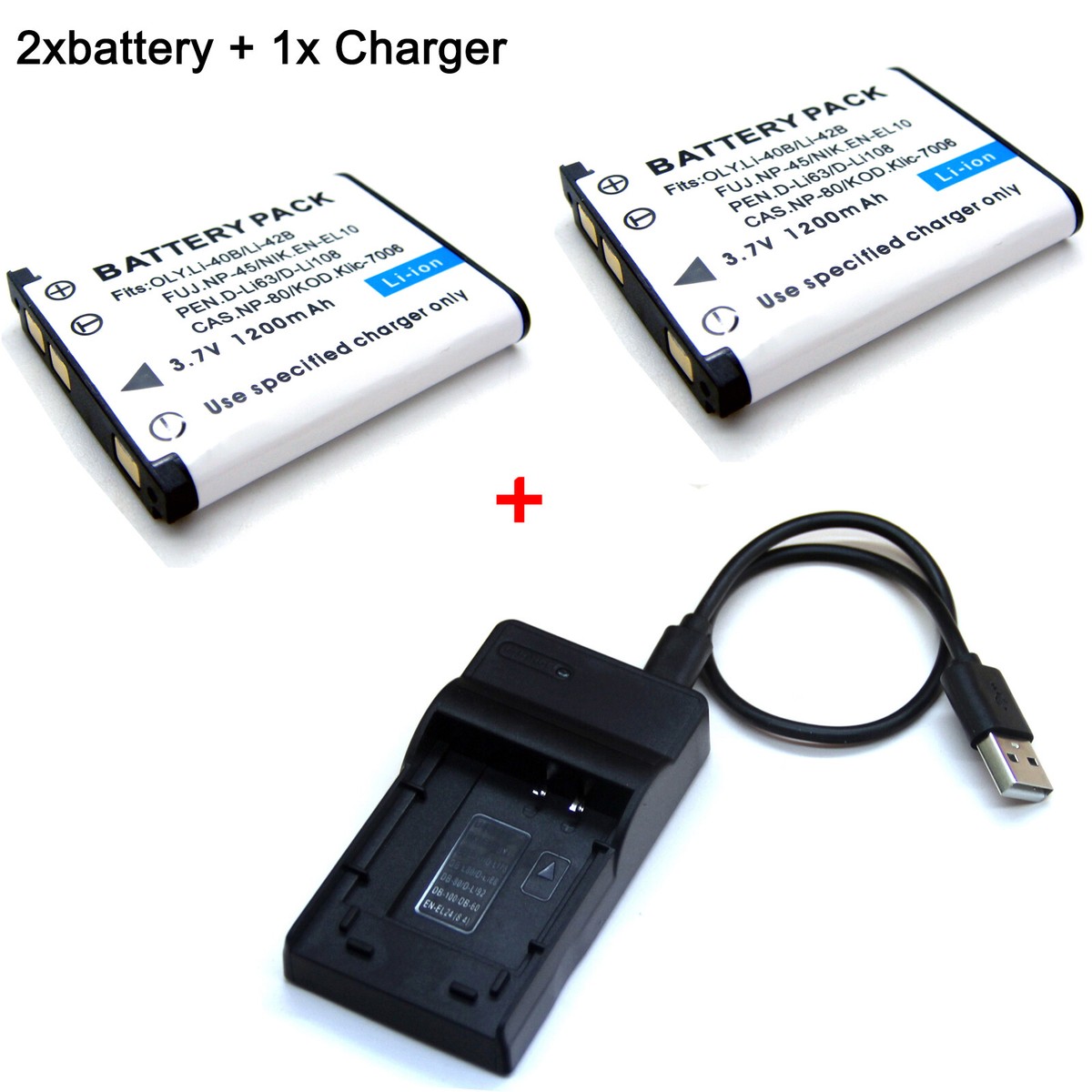 Battery / Charger For NP-45A Fujifilm FinePix Z10fd Z20fd Z30 Z31