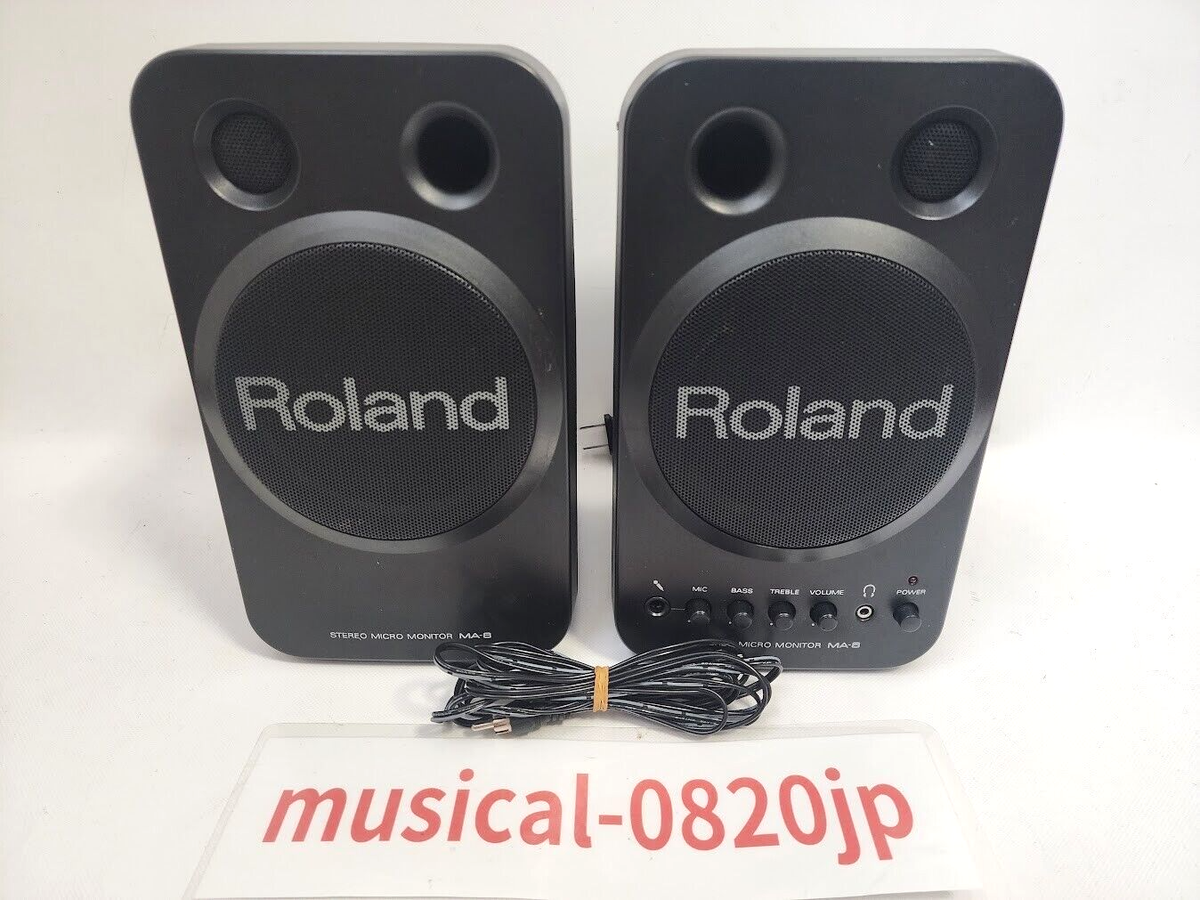 Roland MA 8 black Stereo Micro Monitor Speakers | eBay
