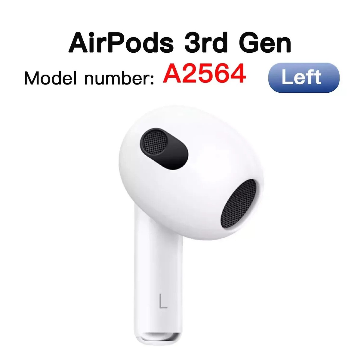 Apple AirPods 3rd Generation - LEFT Ear Replacement Only (A2564