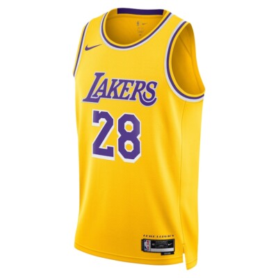 Los Angeles Lakers Rui Hachimura #28 Nike Gold NBA Swingman Jersey