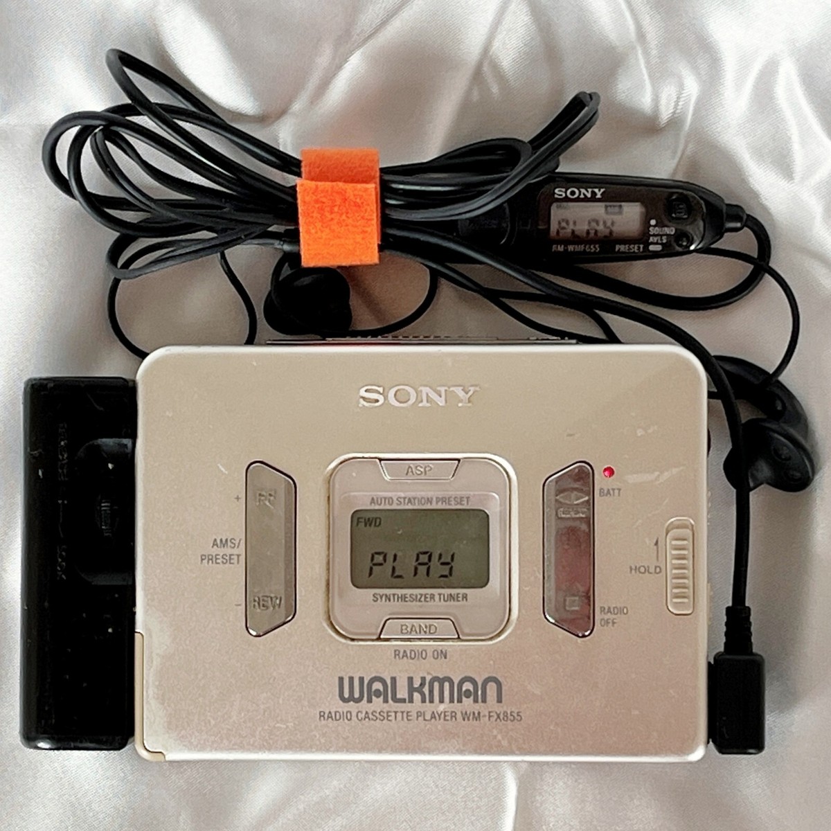 SONY WM-FX855 1997 Walkman W/Accessories Cassette Player Made in