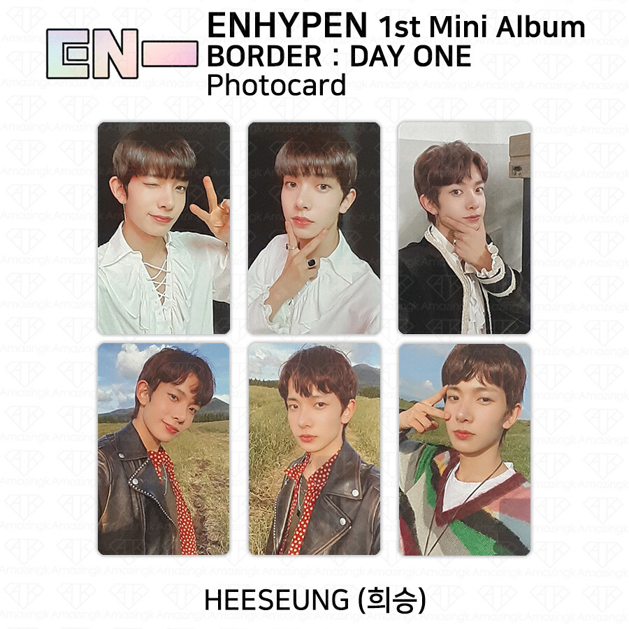 Enhypen 1st Mini Album Border Day One Official Photocard Dusk Dawn