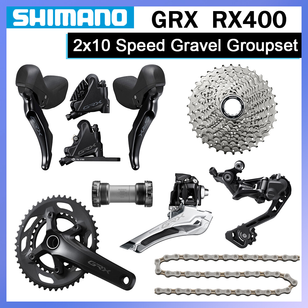 New Shimano GRX RX400 2x10-speed Gravel Road Disc Brake Groupset