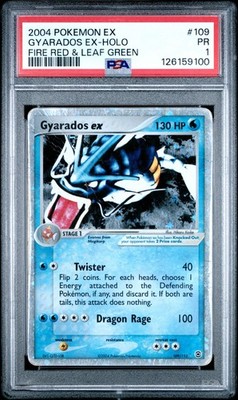 PSA 1 Pokemon Gyarados ex 109/112 EX FireRed & LeafGreen Ultra
