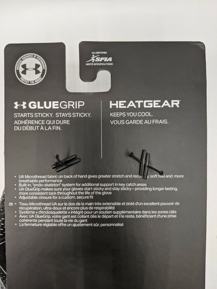 Under Armour Men's UA Spotlight Football Receiver Gloves Glue Grip