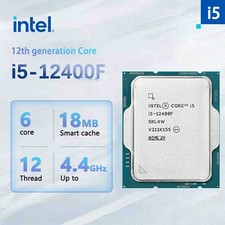 Intel Core i5-12400F Processor (4.4 GHz, 6 Cores, LGA 1700) Box