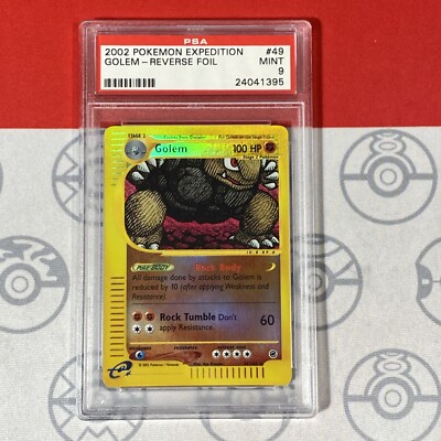 PSA 9 Golem 49/165 Reverse Holo 2002 Pokemon Expedition 1395 | eBay
