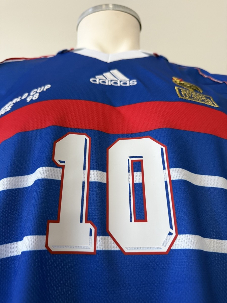 France Zinedine Zidane #10 New Men's Retro World Cup Final 98