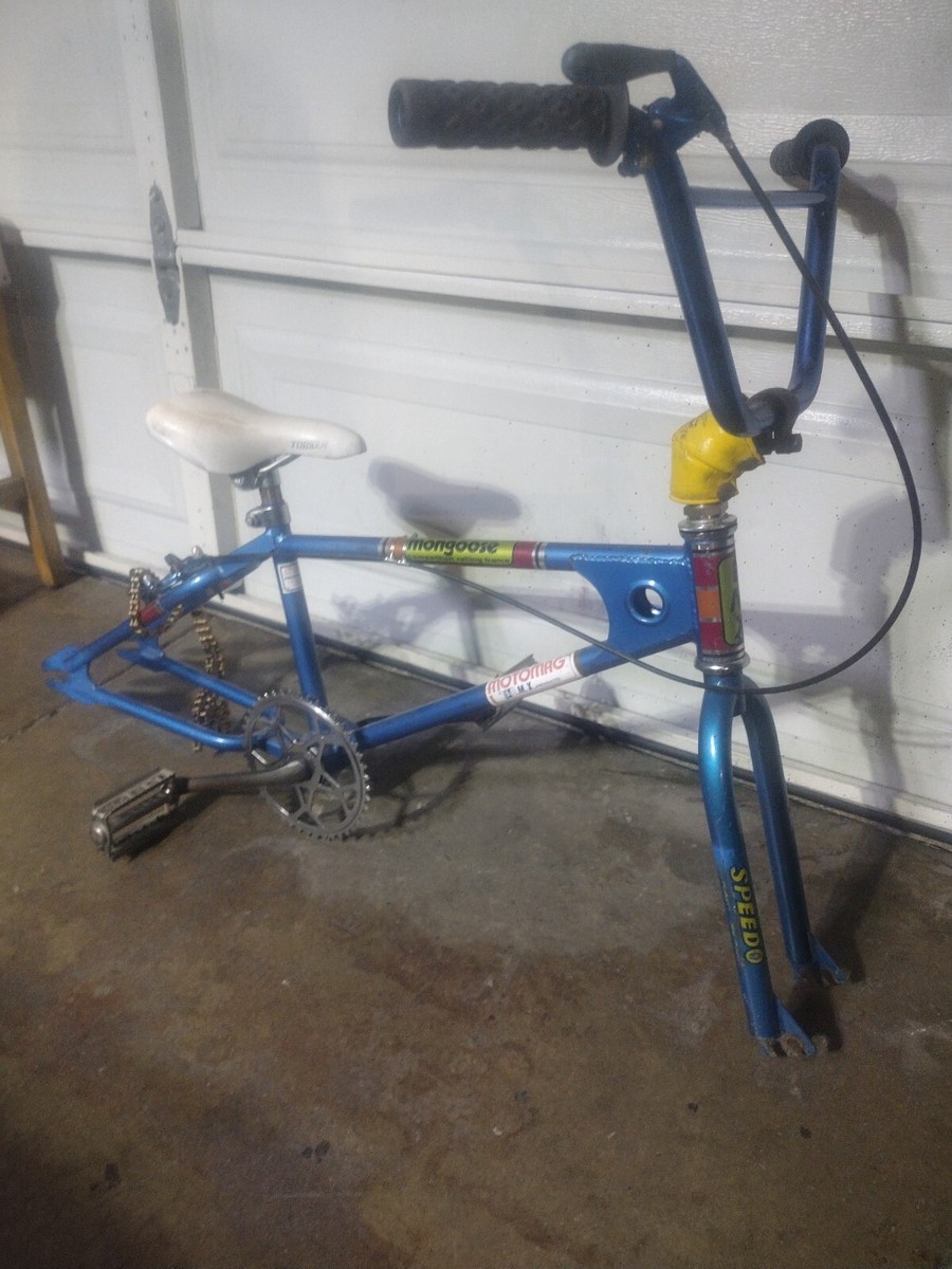 Vintage 1980 Mongoose motomag Frame/ Tange Fork Silver BMX Old