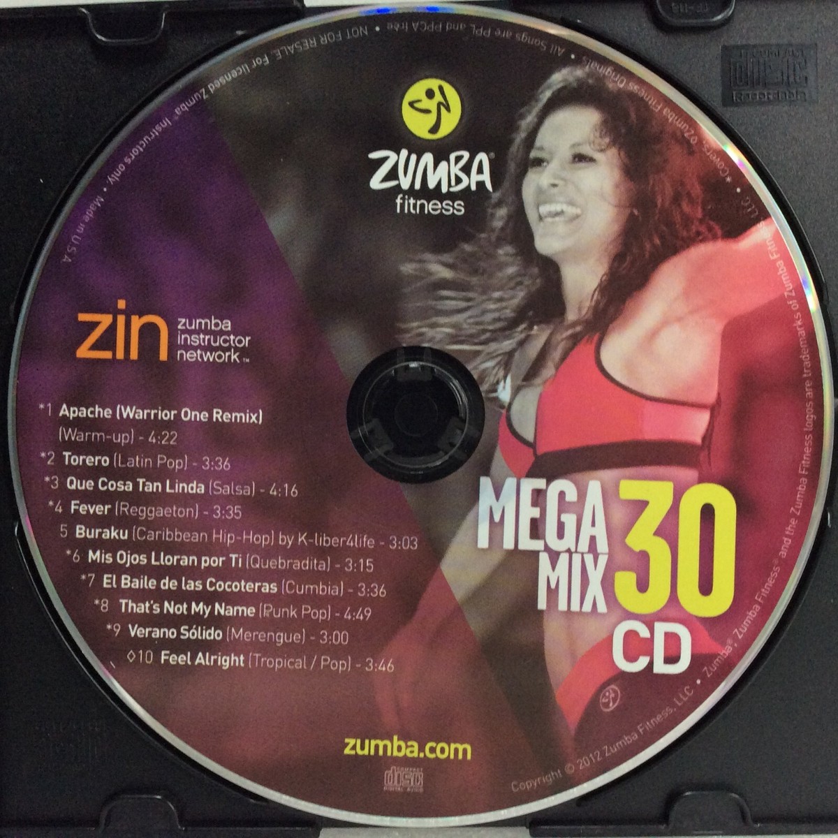 ZUMBA Zin Mega Mix Motivational Fitness Music High Cardio