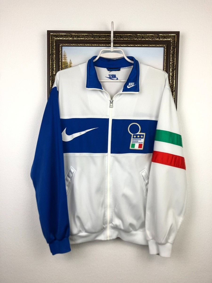 Vintage 90's Nike Italy Football Jacket Soccer Track Top National