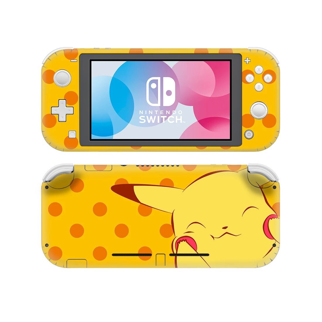 Nintendo Switch Lite Skins Decal Pokemon - Polka dot Pikachu Vinyl