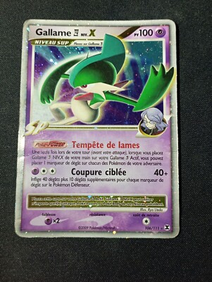 Carte Pokémon Française - Gallame NIV.X 106/111 Platine Rivaux