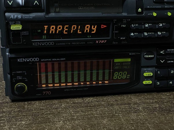 Kenwood KRC-X727 KGC-770 1DIN Cassette Deck Player Set Working | eBay