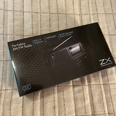 NEW ZX Advance With ZX FM AM Radio V-12799 Battery AC DC Power