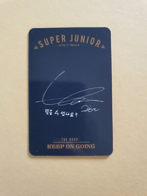 Super Junior Vol.1 The Road : Keep on Going Official Photocard