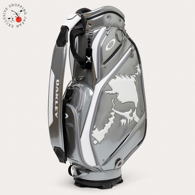 Oakley Golf Cart Bag Skull 18.0 9.5 x 47in 5-way Divider Silver