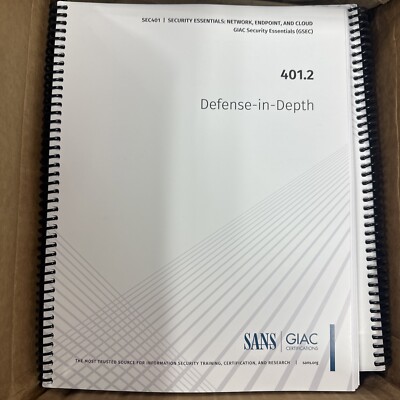 SANS SEC401: Security Essentials: Network, Endpoint, and Cloud