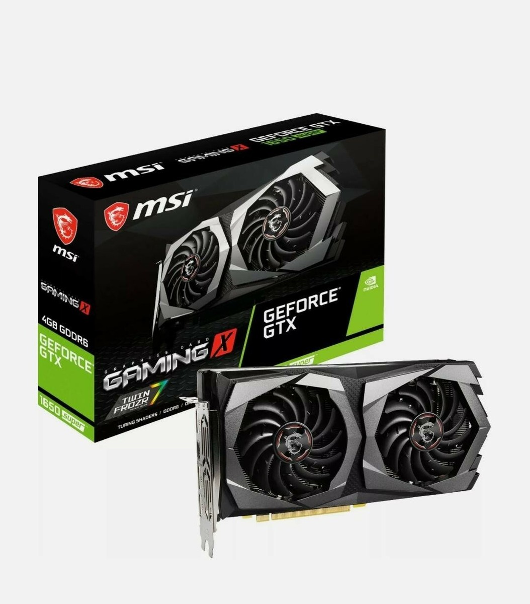 MSI GeForce GTX 1650 SUPER Gaming X 128-Bit HDMI/DP 4GB GDRR6 HDCP
