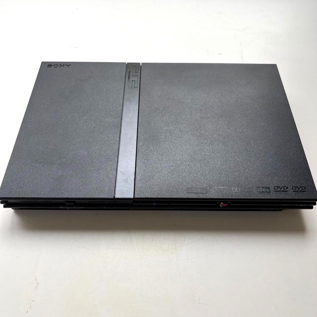 SCPH-70000 Black Playstation2 System Console Only PS2 Slim Tested