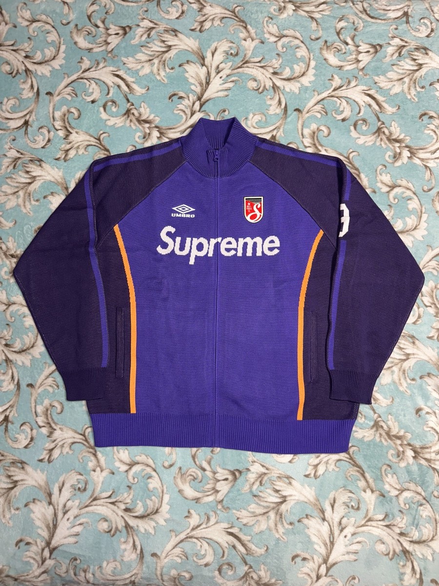 SUPREME UMBRO ZIP UP SWEATER (XL) (PURPLE) SS25 UMBRO SOCCER