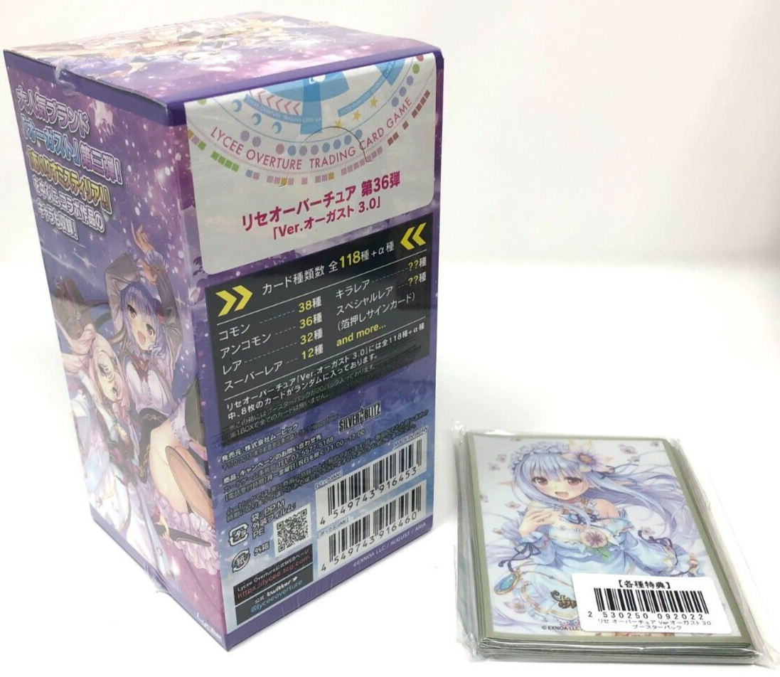 Lycee Overture TCG August 3.0 Booster Box + Promo Pack - Brand New