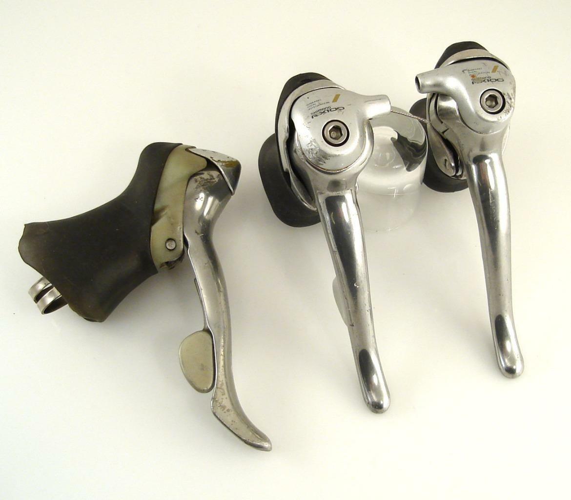 FOR PARTS 2 Shimano RX-100 8-speed STI ST-A550 SHIFTERS + 1