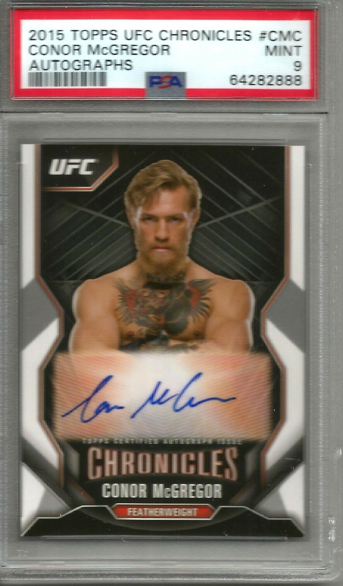 Conor McGregor 2015 Topps UFC Chronicles Autograph PSA 9 | eBay