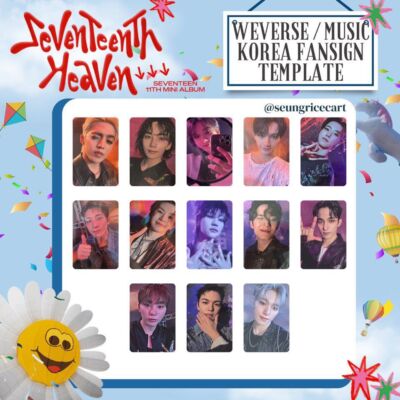 Seventeen Heaven WEVERSE / MUSIC KOREA FANSIGN Official Photocard
