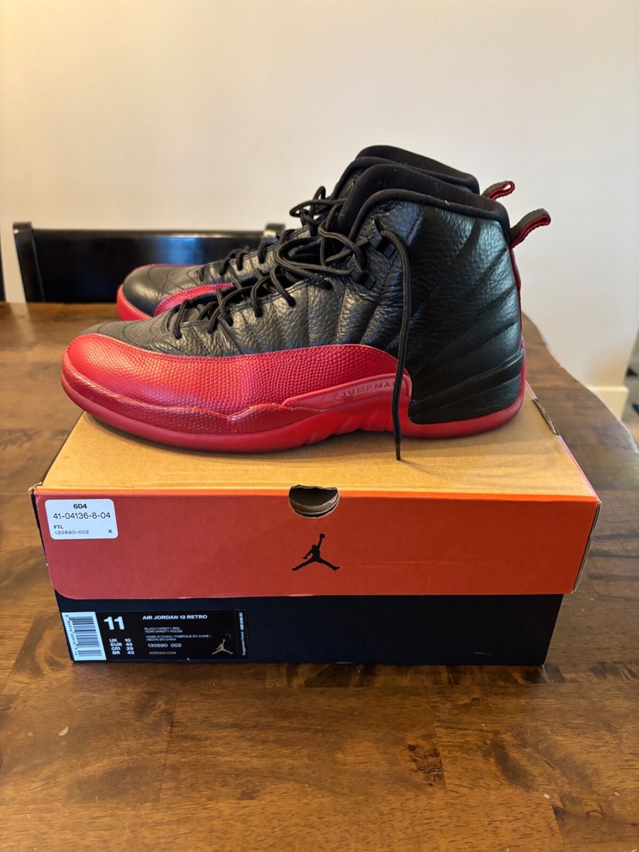 Size 11 - Jordan 12 Black/Varsity Red 2016- Used with Box | eBay