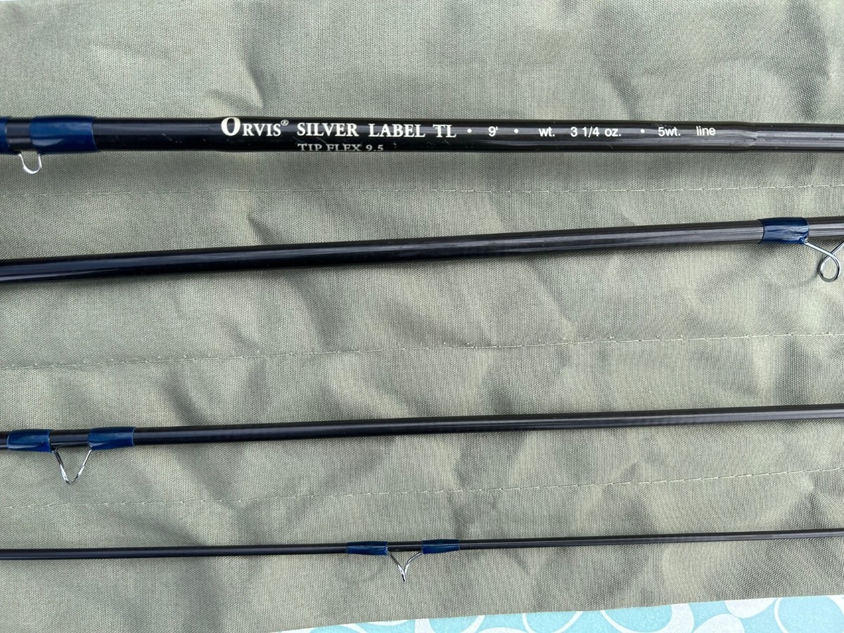 ORVIS SILVER LABEL TL TIP FLEX 9.5 FLY ROD (REEL SEEN IN PIC NOT