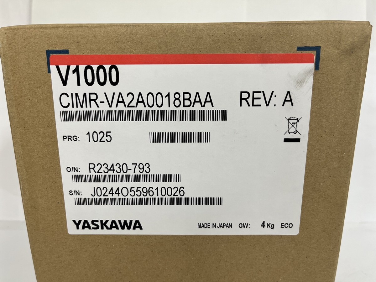 Yaskawa V1000 VFD Inverter Drive, 3.7KW (5HP), 200 ~ 240V, CIMR