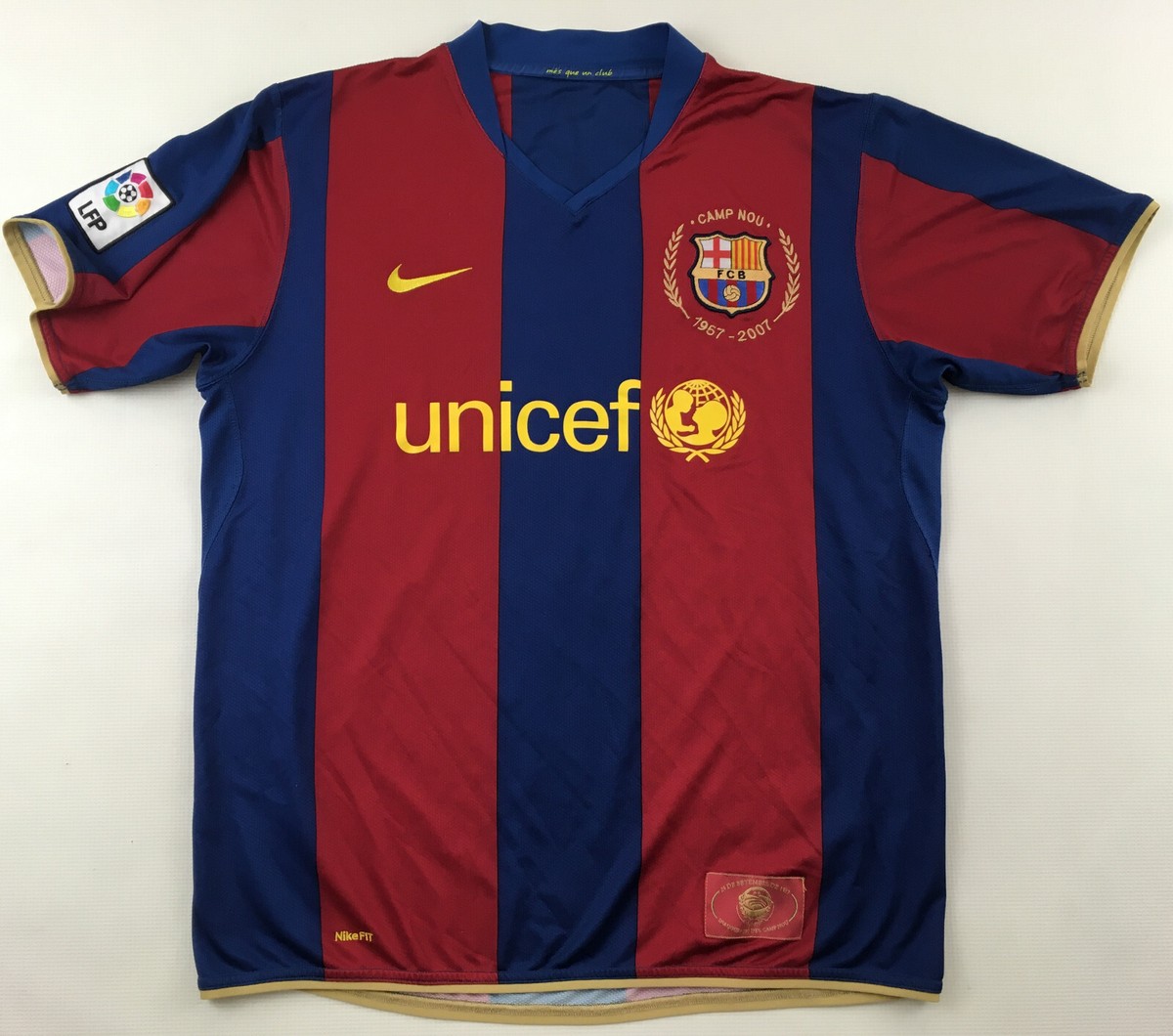 FC Barcelona 2007 2008 home Nike Camp Nou 1957-2007 shirt jersey