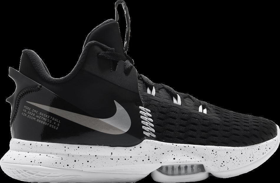 Nike LeBron Witness 5 Black/White Lakers LeBron James Basketball