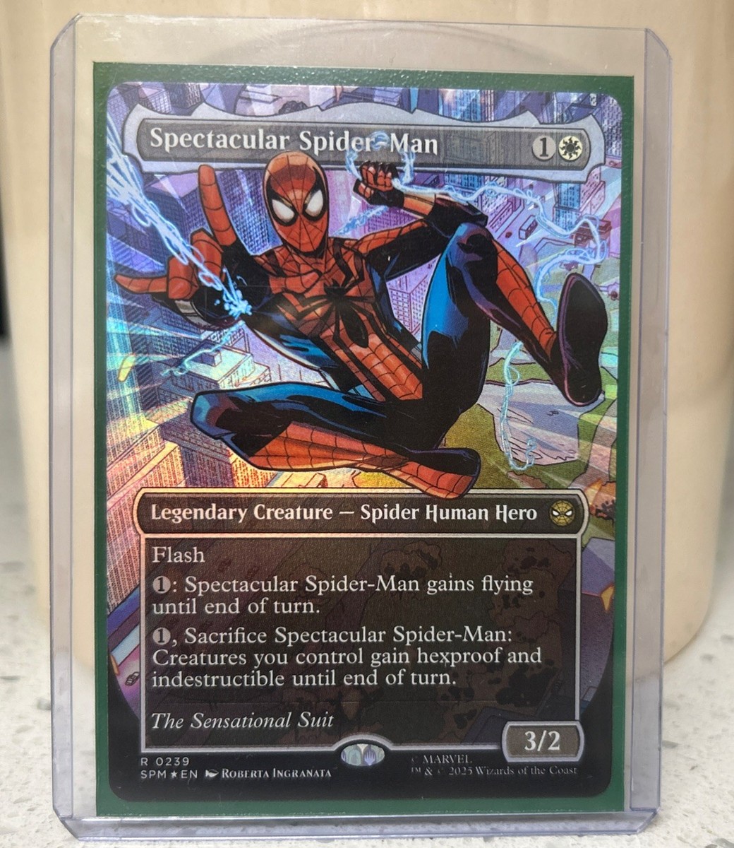 スペクタキュラー・スパイダーマン 英語版 テクスチャーFoil レア SPM