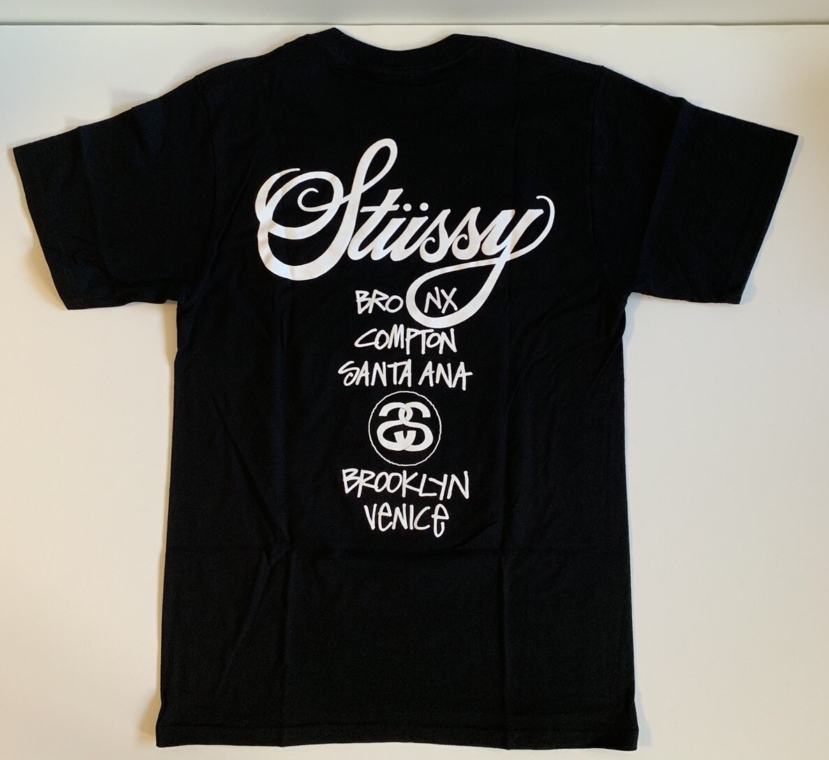 Stussy x Dover Street Market DSM World Tour Tee T-Shirt BLACK NWT