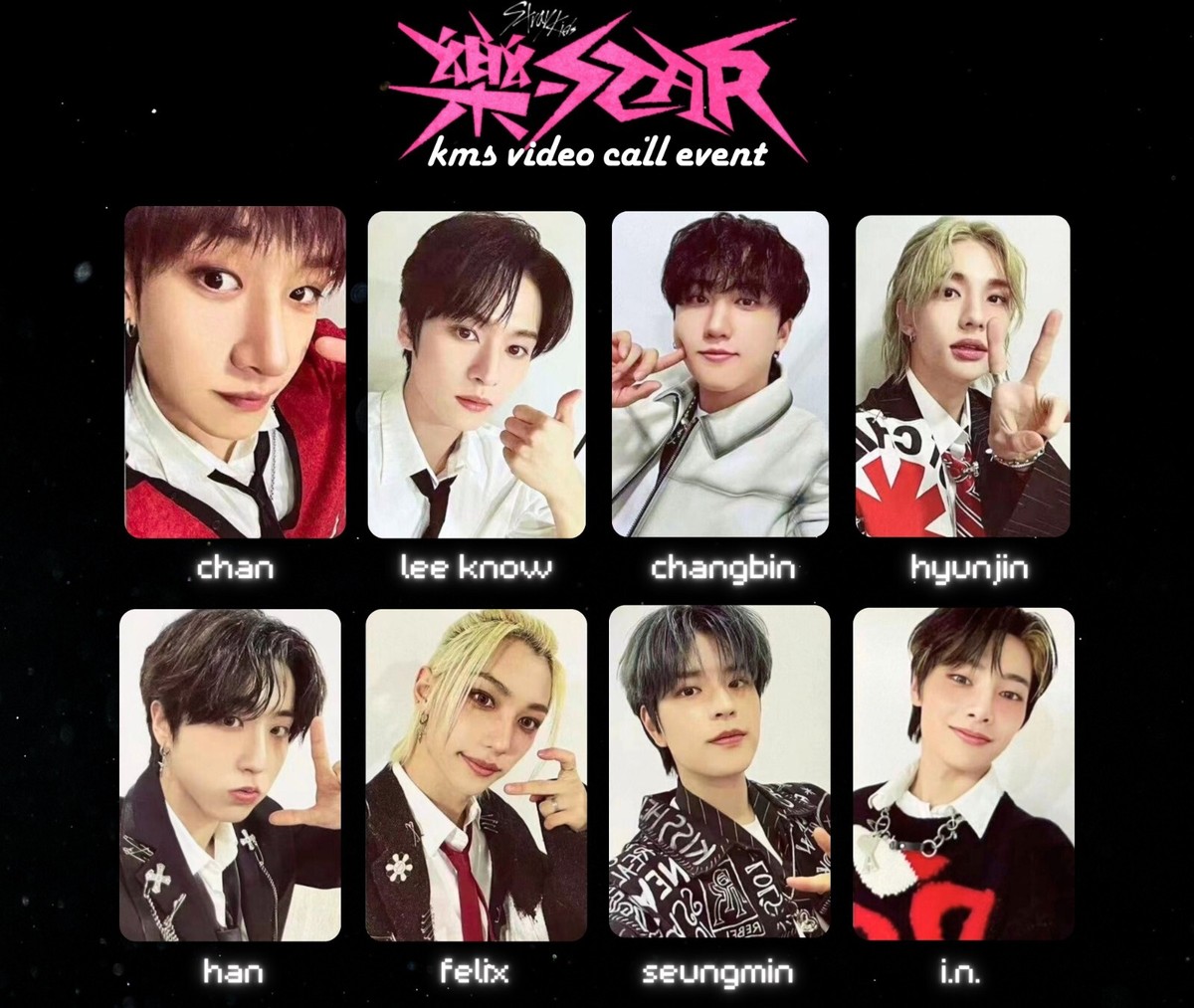 STRAY KIDS ROCK STAR 樂 STAR KMS KMSTATION VC VIDEOCALL EVENT