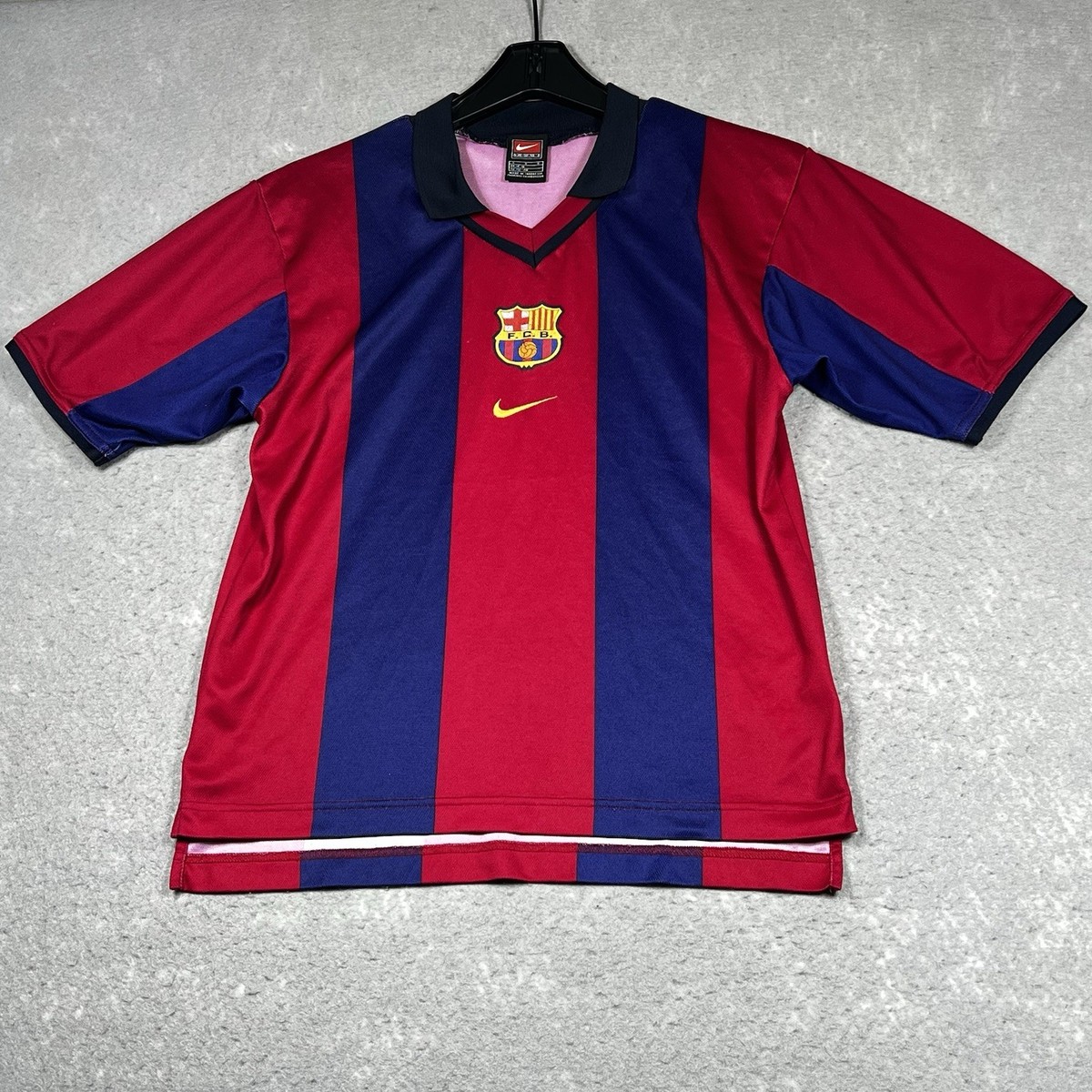 NIKE ORIGINAL BARCELONA BARCA 2000/2001 FOOTBAL SHIRT JERSEY HOME