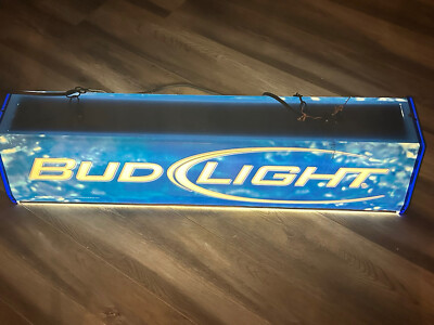 2009 Bud Light Beer Pool Table Over Head Hanging Light Man Cave