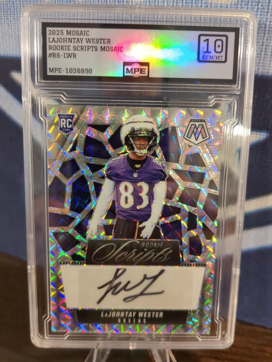 2025 Panini Mosaic - Rookie Scripts LaJohntay Wester #RS-LWR (AU
