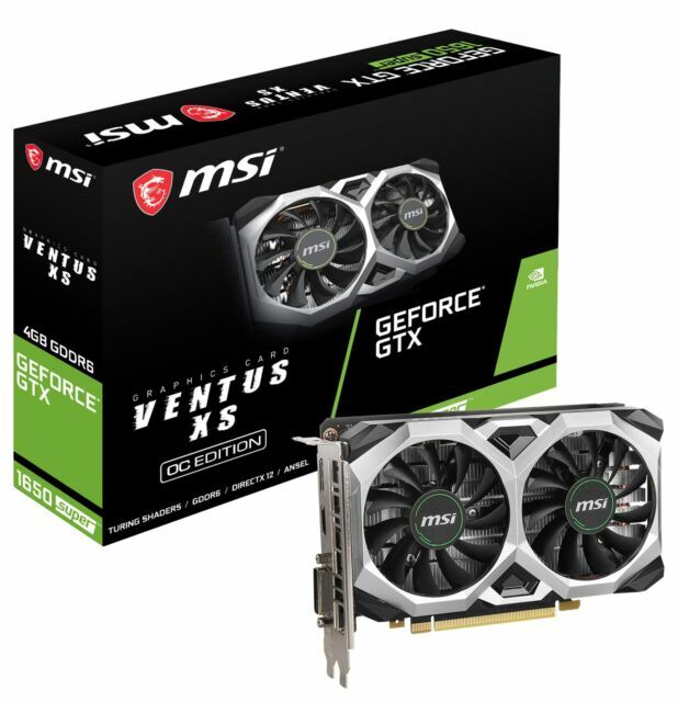 MSI GeForce GTX 1650 Super 4GB GDDR6 Graphics Card (G165SVXSC) for