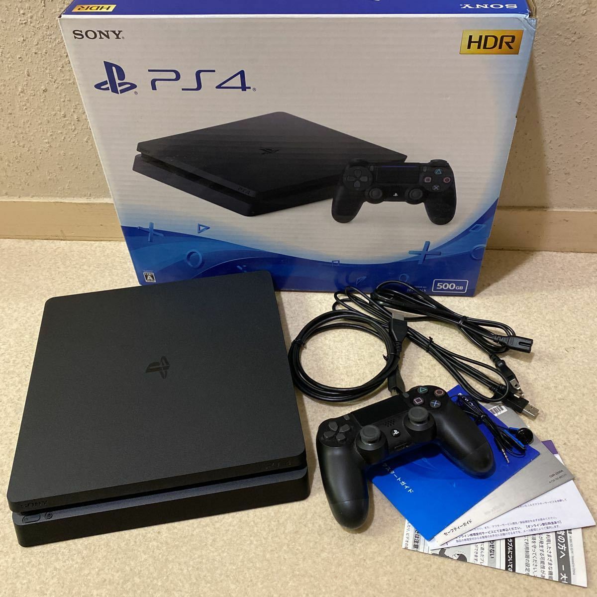 PlayStation 4 Jet Black PS4 (CUH-2200AB01) HDD 500GB SONY Japan