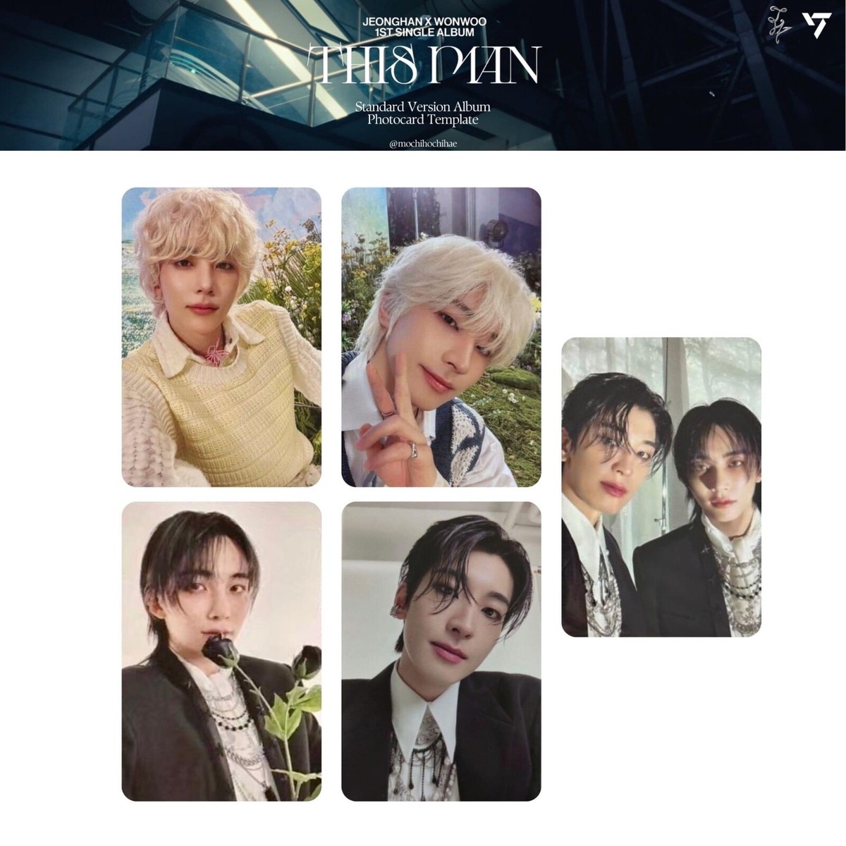 SEVENTEEN JEONGHAN x WONWOO THIS MAN 1st single album PHOTOCARD