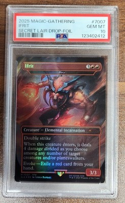 Ifrit Fury PSA Graded 10 MTG Magic Final Fantasy Foil Secret Lair