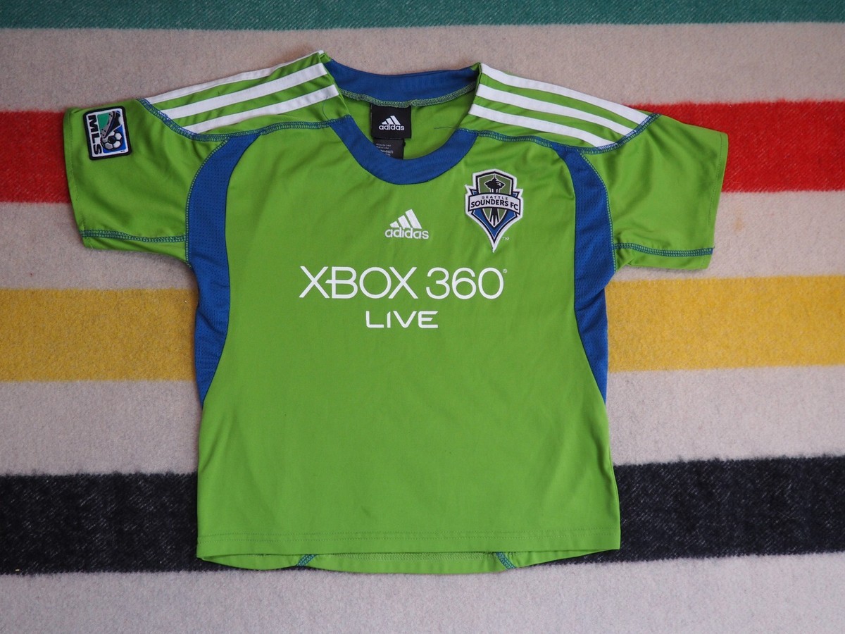 Adidas MLS Seattle Sounders FC XBOX 360 Live Green Soccer Jersey