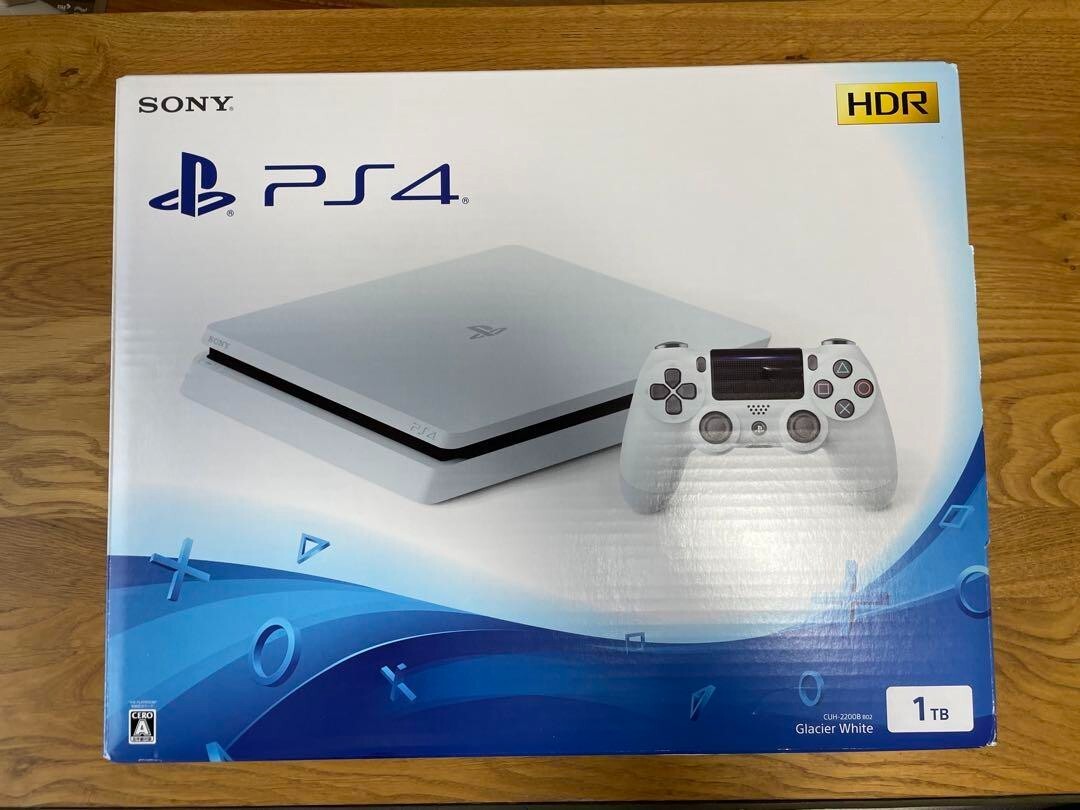 SONY PS4 PlayStation 4 Slim CUH-2200B B02 Glacier White HDD 1TB