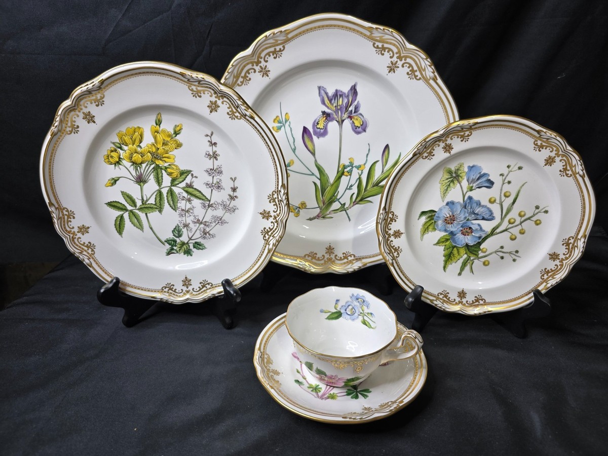 Spode Stafford Flowers England 5 Piece Place setting | eBay