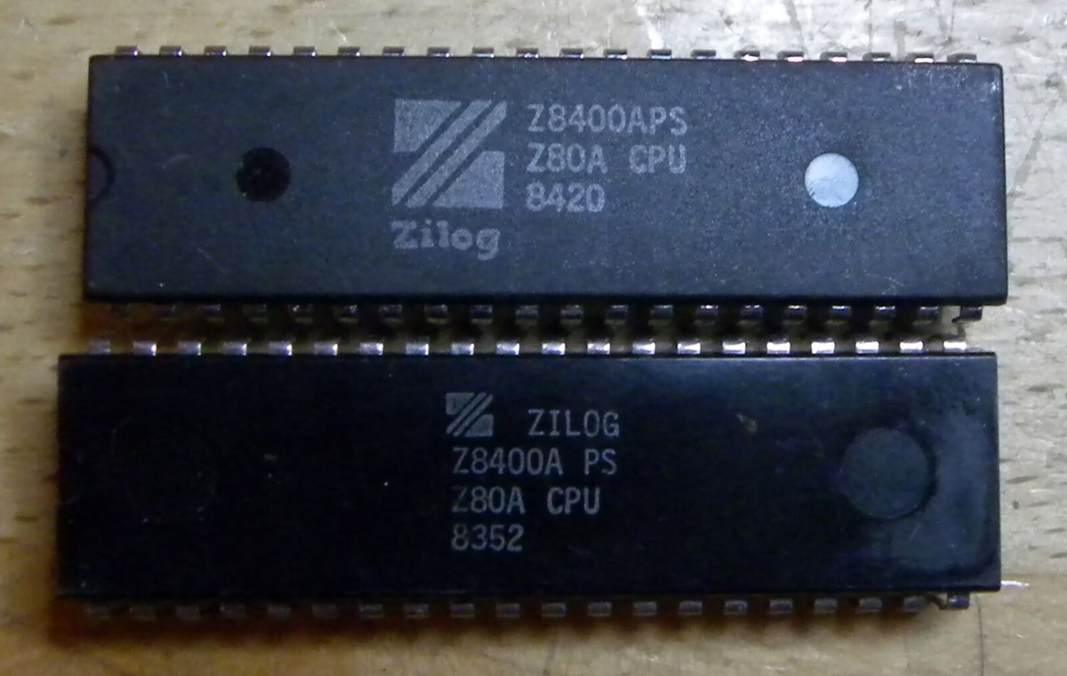 ZILOG Z80 4Mhz CPU Z8400APS 40-Pin TRS-80 ZX-80-81 Spectrum
