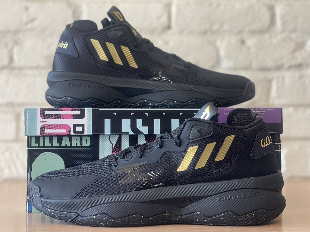 Adidas DAME 8 Damian Lillard Shoes Men's Size 11 Black Basketball